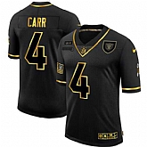 Nike Raiders 4 Derek Carr Black Gold 2020 Salute To Service Limited Jersey Dyin,baseball caps,new era cap wholesale,wholesale hats